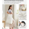 Koduva Skalbinių krepšys su dangčiu, 130 l, 2 skyriai, natūralios spalvos, 33 x 66 x 60 cm