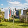 Koduva Skėtinis lauko skalbinių džiovintuvas, 60 m virvė, 179,2 x 179,2 x 199 cm, sidabrinis