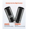 VEVOR Smūginių galvučių rinkinys 69300002, 39 dalių, 9-30 mm, CR-V plienas, raudonas dėklas