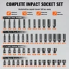 VEVOR Smūginių galvučių rinkinys XL3067, 6,35 mm pavaros, 55 dalių, CR-V legiruotas plienas