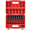 VEVOR Smūginių galvučių rinkinys 69300002, 39 dalių, 9-30 mm, CR-V plienas, raudonas dėklas