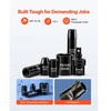 VEVOR Smūginių galvučių rinkinys 69300002, 39 dalių, 9-30 mm, CR-V plienas, raudonas dėklas