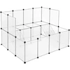 Koduva Smulkių gyvūnų maniežas, 2 aukštų, baltas, iš PP plastiko ir metalo, 143 x 108 x 92 cm
