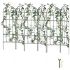 VEVOR Sodo grotelės vijokliniams augalams, metalinės, juodos, 51 x 180 cm, 6 vnt.