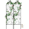 VEVOR Sodo grotelės vijokliniams augalams, metalinės, juodos, 38 x 152 cm, 2 vnt.