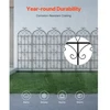 VEVOR Sodo grotelės vijokliniams augalams, metalinės, juodos, 51 x 180 cm, 6 vnt.