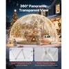 Koduva Sodo kupolas VEVOR GB-DOME-12, PVC, baltas / skaidrus, 360 x 220 cm, 4-7 asmenims