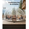 VEVOR Sodo kupolo šiltnamis GB-DOME-15, PVC, baltas / skaidrus, 457 x 290 cm