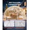 VEVOR Sodo kupolo šiltnamis GB-DOME-15, PVC, baltas / skaidrus, 457 x 290 cm