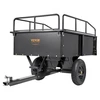 VEVOR Sodo priekaba BTC002C, juoda, geležis, 200 x 66 x 76 cm, 0,43 m³, iki 340 kg