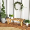 Koduva Sodo suoliukas 2 asmenims, rustic, 110 x 38 x 35 cm, tamsiai rudas
