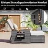 Koduva Sodo suoliukas su pakoju ir daiktadėže, 2 vietų, baltas / pilkai mišrus
