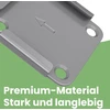 Koduva Šoninės markizės stulpo grindinis laikiklis, pilkas, metalas ir plastikas, 9,6 x 9,6 cm