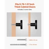 Koduva Spintelių rankenėlės VEVOR 1007, 10 vnt., 32 mm, juodos, cinko lydinys