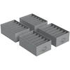 Koduva Spintos organizatoriai su 6 skyriais, 4 vnt., 42 x 30 x 17 cm, pilkai rusvi