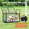 VEVOR Sporto kamuolių laikymo vežimėlis RF-RY-026, rakinamas, plieno, 115 x 68 x 14 cm