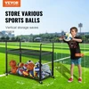 VEVOR Sporto kamuolių laikymo vežimėlis RF-RY-026, rakinamas, plieno, 115 x 68 x 14 cm