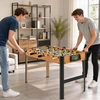 Koduva Stalo futbolo rinkinys, 2 kamuoliukai, neslystančios rankenos, rudos ir juodos spalvos, MDF, 118 x 104 x 69 cm