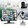 Koduva Stereomikroskopas VEVOR 3.5X-90X su trinokuliarine 360° pasukama galvute ir stovo kolona