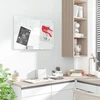 Koduva Stiklinė lenta, balta, 90 x 60 cm, 4 markeriai, 6 magnetai, 1 šluostė, 1 lentynėlė