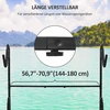 Sofa Koduva Stovas 2 baidarėms, banglentėms ir SUP lentoms, plieno rėmas, juodas, 144–180 cm