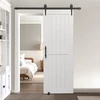 Koduva Stumdomos tvarto durys VEVOR, H formos, baltos, 76 x 213 cm, MDF ir mediena