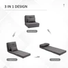 Fotelis Koduva Sulankstoma grindų sofa-lova, tamsiai pilka, 60 x 80 x 56 cm