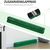 Sofa Koduva Sulankstoma pusiausvyros sija, neslystanti, zomšos danga, tvirta mediena, žalia, 210 x 10 x 6,5 cm