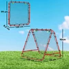 Koduva Sulankstomas futbolo rebounderio tinklas, metalinis rėmas, raudonas, 100 x 68-95 x 90 cm