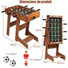 Koduva Sulankstomas futbolo stalas 69x60x71 cm natūralus