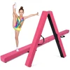 Promotion Sulankstomas gimnastikos balansinis rąstas su rankenomis, rožinis, 210 x 10 x 6 cm