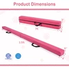 Promotion Sulankstomas gimnastikos balansinis rąstas su rankenomis, rožinis, 210 x 10 x 6 cm