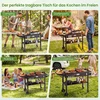 Koduva Sulankstomas grill vežimėlis, juodas