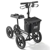 VEVOR Sulankstomas kelio paspirtukas HFK-9277KD, aliuminio lydinys, juodas, iki 160 kg