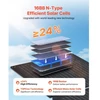 VEVOR Sulankstomas monokristalinis saulės skydelio įkroviklis S30, 30 W, su USB-A, USB-A (QC3.0) ir Type-C jungtimis