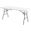 Koduva Sulankstomas stovyklavimo stalas, metalas, HDPE, baltas, 180 x 74 x 74 cm