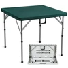 VEVOR Sulankstomas žaidimų stalas SN-F86, 4 žaidėjams, žalias / baltas, 86 x 86 cm