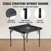 VEVOR Sulankstomas žaidimų stalas SN-90, 4 žaidėjams, su 4 puodelių laikikliais ir 4 žetonų dėklais, 90 x 90 cm, juodas