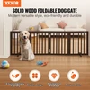 VEVOR Sulankstomi šunų varteliai, 4 plokštės, rudi, 204 x 61 cm