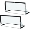 Koduva Sulankstomų futbolo vartų 2 vnt. rinkinys, 183 x 90 x 90 cm, juodas