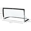 Koduva Sulankstomų futbolo vartų 2 vnt. rinkinys, 183 x 90 x 90 cm, juodas