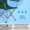 Koduva Sulankstomų kempingo kėdžių rinkinys, 2 vnt., žalias, plienas ir Oxford audinys, 150 kg