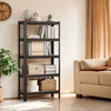 Koduva Sunkiųjų daiktų lentyna 30 x 75 x 150 cm, plieno ir MDF, 5 reguliuojamos lentynos, sidabrinė