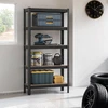 Koduva Sunkiųjų daiktų lentyna 30 x 75 x 150 cm, plieno ir MDF, 5 reguliuojamos lentynos, sidabrinė