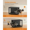 Koduva Šuns narvas-baldas su išimamu padėklu, 98 x 65 x 68 cm, medžio drožlių plokštė ir plienas