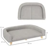 Koduva Šuns sofa dideliems šunims iki 30 kg, pilka, 98 x 67 x 25 cm