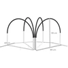 Koduva Šunų agility rinkinys, 4 dalių, 89 x 69 x 99 cm, balta + juoda