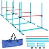 Koduva Šunų agility rinkinys, 4 dalių, reguliuojamo aukščio, šviesiai mėlynas, 99 x 65 x 94 cm