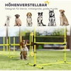 Koduva Šunų agility rinkinys, 4 vnt., kliūtys, slalomo kartys, grindų kartys, geltonas