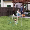 Koduva Šunų agility rinkinys, 6 dalių, sulankstomas, mėlyna ir balta, 305 x 60 x 94 cm